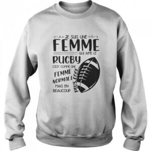 Femme Normale Mais En Beaucoup Strong French Woman Quote Sweatshirt